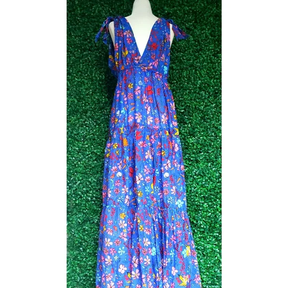 80. J.Crew X Dauphinette maxi cover-up dress in cornucopia floral - Picture 8 of 15